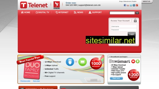 telenet.com.mk alternative sites