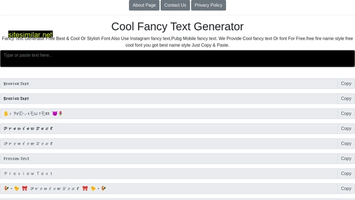 cool-fancy-text-generator.ml alternative sites