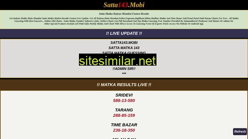 Satta143 similar sites