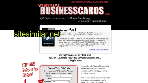 virtualbusinesscards.mobi alternative sites