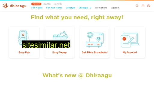 dhiraagu.com.mv alternative sites
