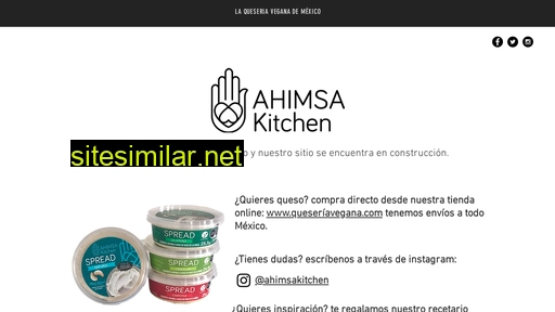 ahimsakitchen.mx alternative sites