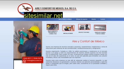 aireyconfort.mx alternative sites