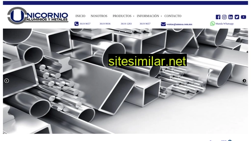 aluminiosymetalesunicornio.com.mx alternative sites