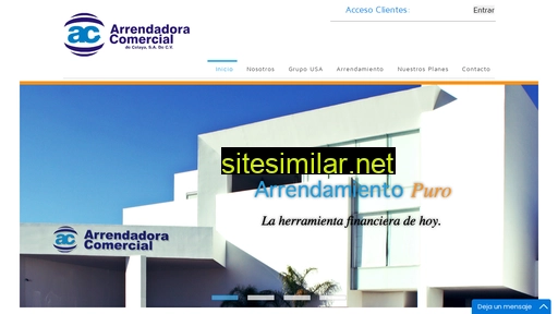 arrendadoracc.com.mx alternative sites