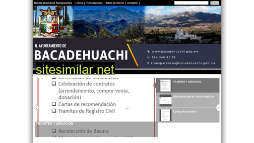 bacadehuachi.gob.mx alternative sites