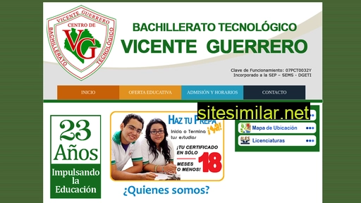 bachilleratovg.edu.mx alternative sites