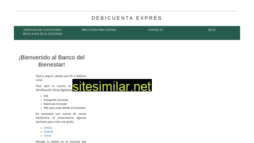 bancodelbienestar.com.mx alternative sites