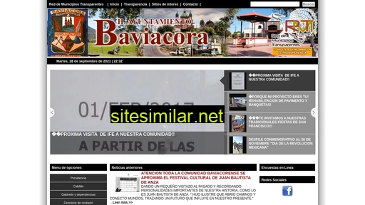 baviacora.gob.mx alternative sites