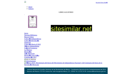 bicentenario.gob.mx alternative sites