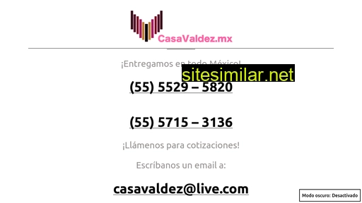 casavaldez.mx alternative sites