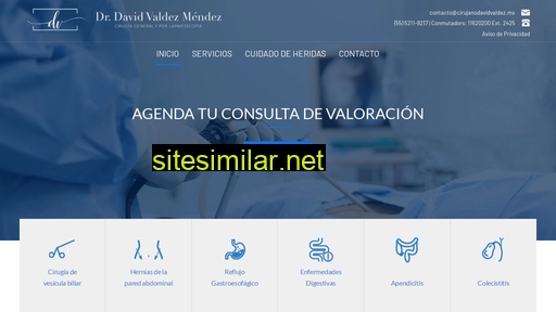 cirujanodavidvaldez.mx alternative sites