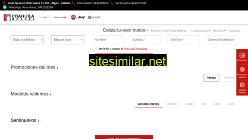 coahuilamotors.com.mx alternative sites