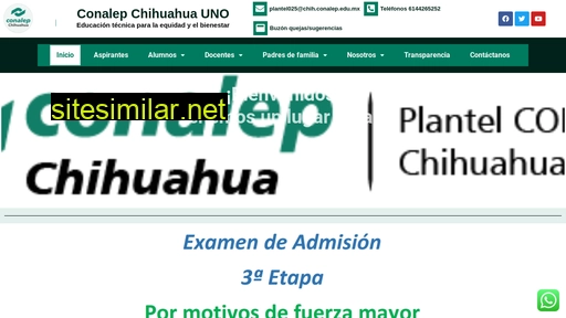 conalepchihuahuauno.edu.mx alternative sites