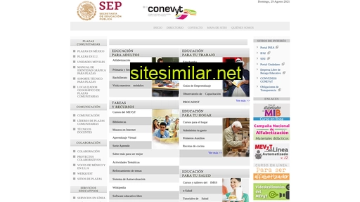 conevyt.org.mx alternative sites