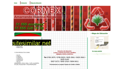 cormex.com.mx alternative sites