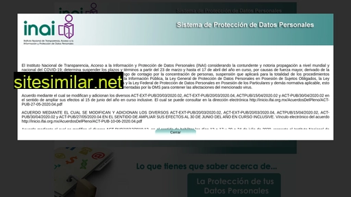 datospersonales.org.mx alternative sites