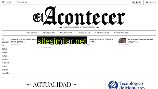 elacontecer.com.mx alternative sites