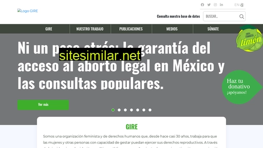 gire.org.mx alternative sites