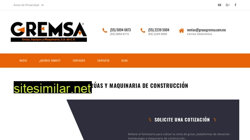 gruasgremsa.com.mx alternative sites