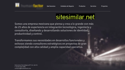 humanfactor.mx alternative sites