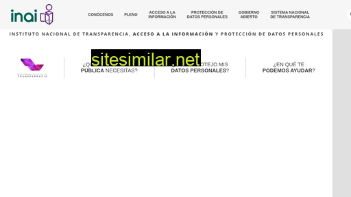 inai.org.mx alternative sites