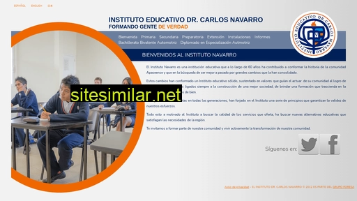 institutocarlosnavarro.edu.mx alternative sites