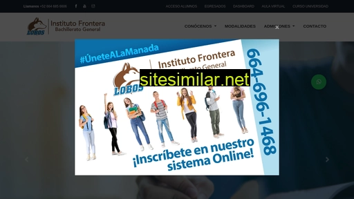institutofrontera.edu.mx alternative sites