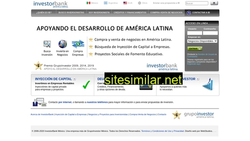 investorbank.com.mx alternative sites