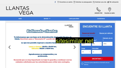 llantasvega.com.mx alternative sites