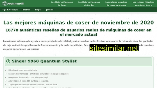 maquinadecoser.mx alternative sites