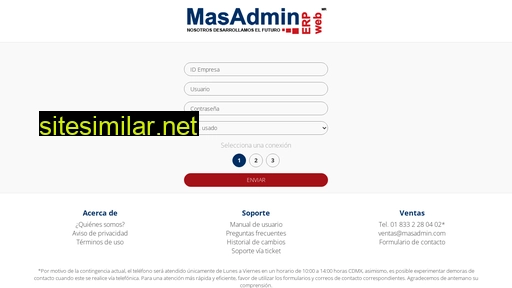masadmin.com.mx alternative sites