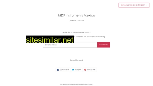 mdfinstruments.com.mx alternative sites