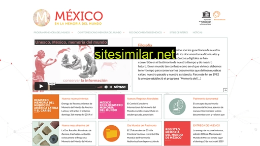 memoriadelmundo.org.mx alternative sites