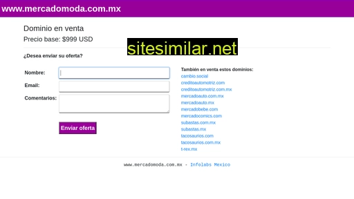 mercadomoda.com.mx alternative sites