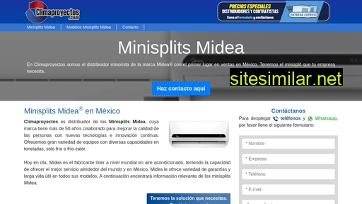 mideaminisplits.com.mx alternative sites