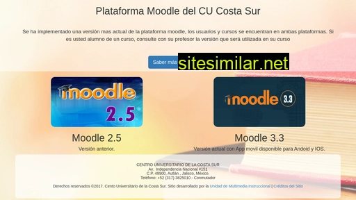 moodle.cucostasur.udg.mx alternative sites