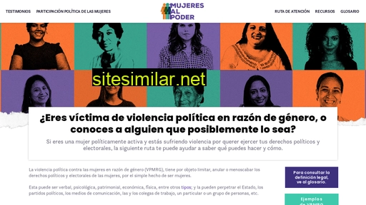 mujeresalpoder.mx alternative sites