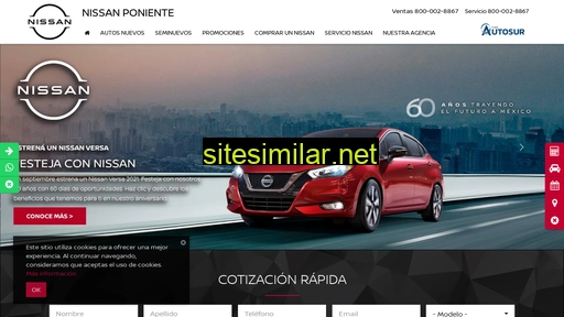 nissanponiente.mx alternative sites