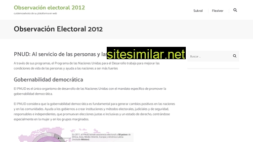 observacionelectoral2012.mx alternative sites