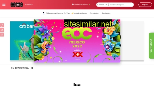 ocesa.com.mx alternative sites
