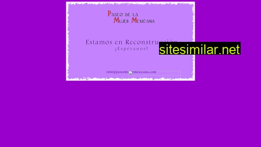 paseomujermexicana.com.mx alternative sites