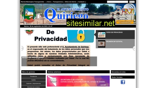 quiriego.gob.mx alternative sites