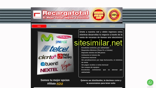 recargatotal.mx alternative sites