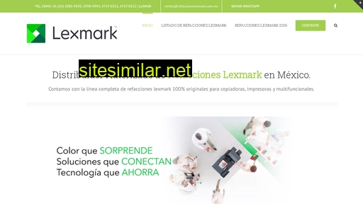refaccioneslexmark.com.mx alternative sites