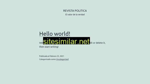 Revistapolitica similar sites