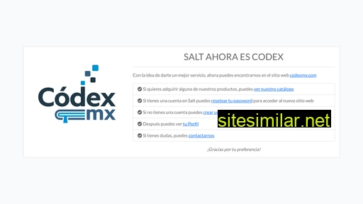 salt.com.mx alternative sites