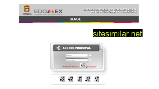 siase2.edomex.gob.mx alternative sites