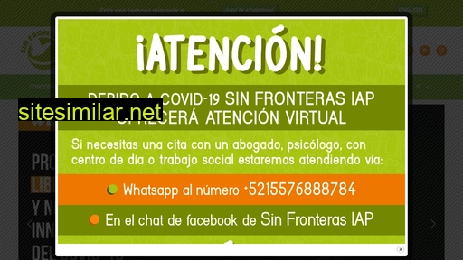 sinfronteras.org.mx alternative sites