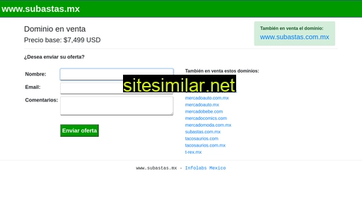 subastas.mx alternative sites